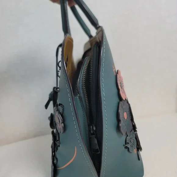 COACH 1941 DAKOTAH SATCHEL TEA ROSE in TURQUOISE - Picture 13 of 15